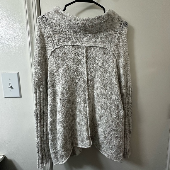 Free People Sweaters - Free People Textured Bouclé Oversized Mock Neck Sweater - XS